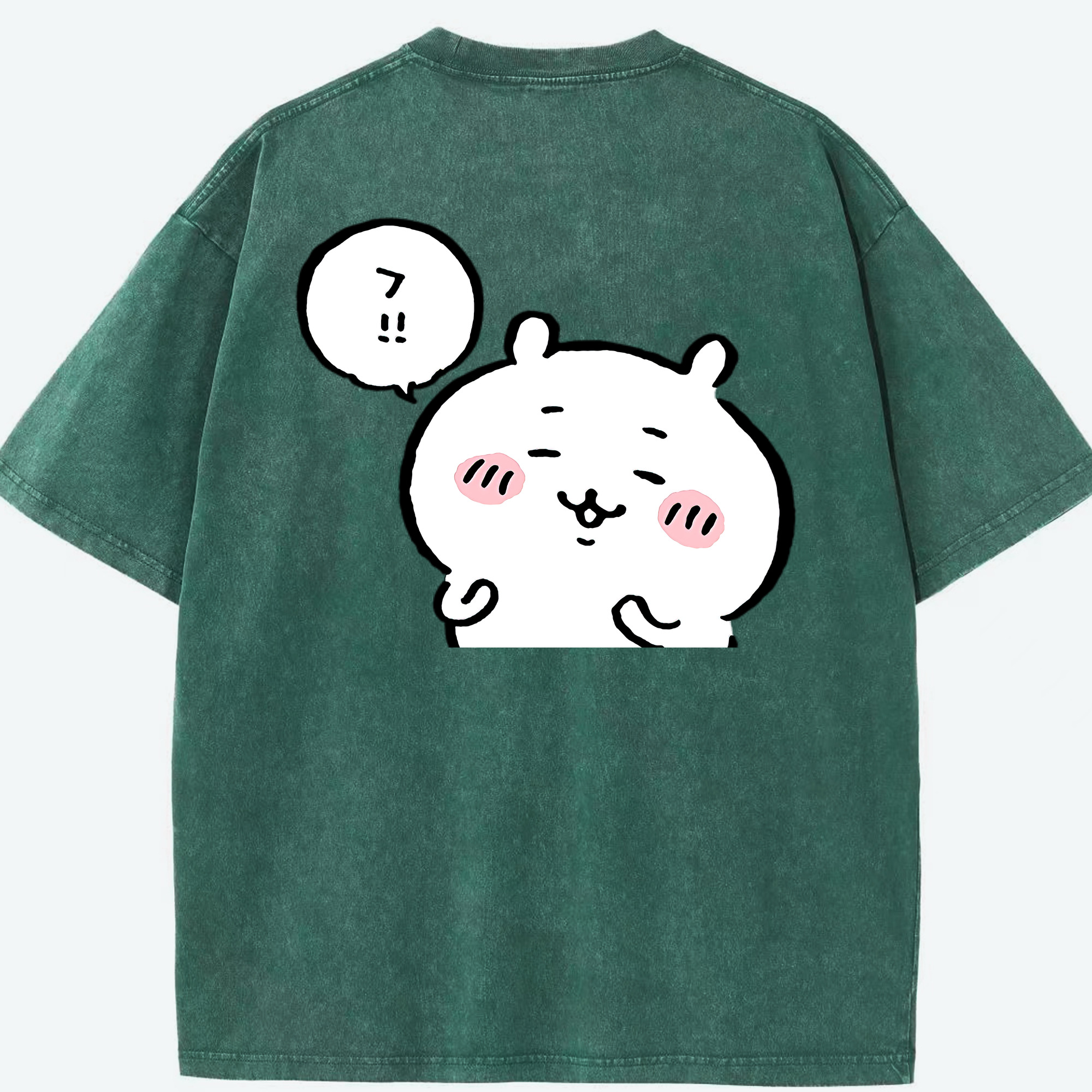 （画像用） ちいかわ ちいかわ Chii-kawa chiikawa 綿100% ヴィンテージ風 半袖Tシャツ（背面プリント）